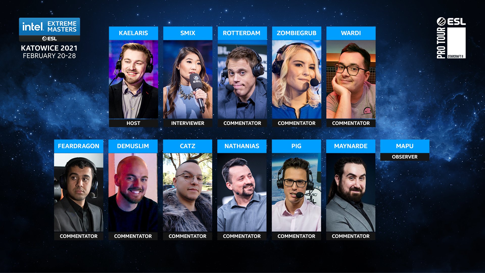 IEM Katowice 2021 Casters and Schedule announced